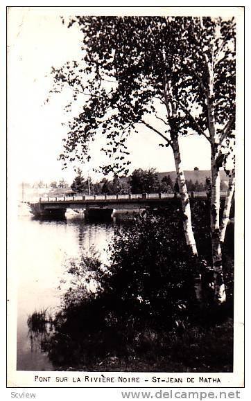 RP, Pont Sur La Riviere Noire, St-Jean De Matha (Quebec), Canada, 1920-1940s