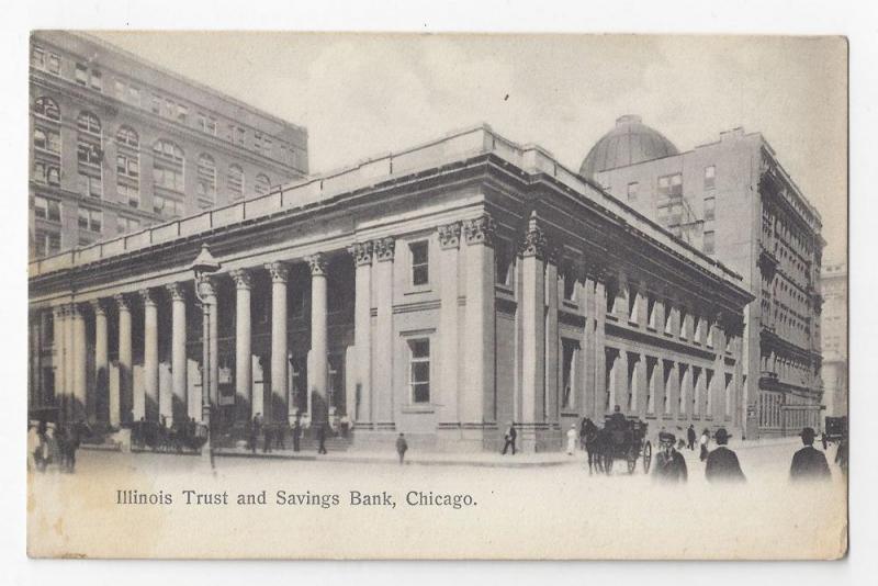 Chicago Illinois Trust and Savings Bank 1912 Postcard