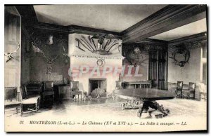 Old Postcard Montresor I and L Chateau XV and XVI S Dining room