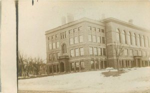 C-1912 Sioux Falls South Dakota Washington high school RPPC Photo Postcard 9387