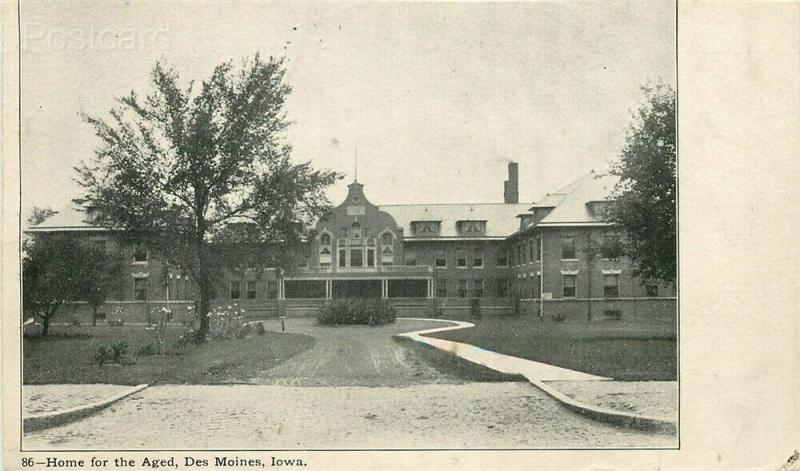 IA, Des Moines, Iowa, Home for the Aged, Enos B. Hunt