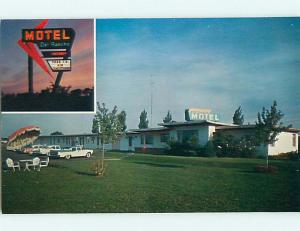 Unused Pre-1980 OLD CARS & DEL RANCHO MOTEL Washington Court House C.H. OH u0238