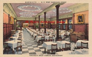 Advertising Linen Postcard, Henrici's Restaurant, Chicago, Illinois