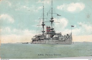 H.M.S. PRINCE GEORGE , UK Warship , 1907
