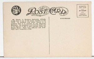 Mt. Shasta from Edgewood, Shasta Route, Cal. - Postcard