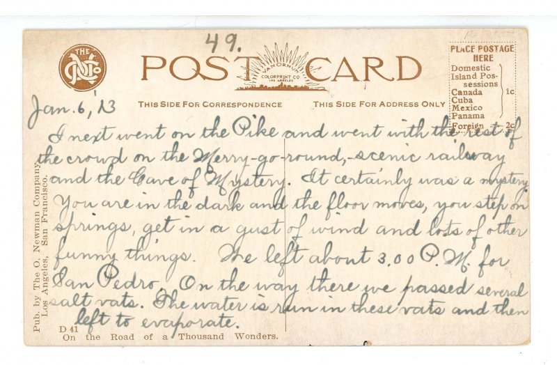 CA - Long Beach. The Pike, Amusements ca 1912