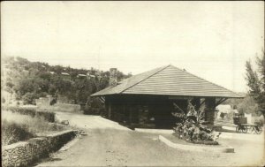 Hollister MO RR Train Station Depot c1920 Real Photo Postcard xst