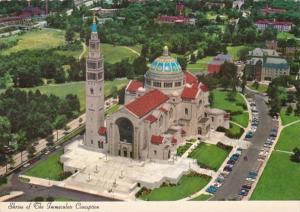 Washington D C Aerial View Of National Shrine Of The Immaculate Conception