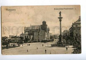 192310 POLAND WARSZAWA Krakowskie Przedmiescie TRAM Vintage