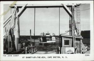 Cape Breton Nova Scotia Ferry Boat John Cabot Shanty by the Sea RPPC Postcard