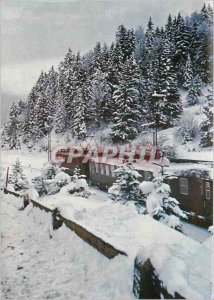 Postcard Modern Winterreisen Winterfreuden Mit Der Bahn Train