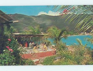 Unused Pre-1980 RESTAURANT SCENE St. Thomas Us Virgin Islands USVI B8557