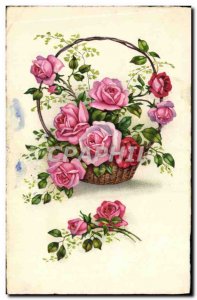 Old Postcard Fantasy Flowers