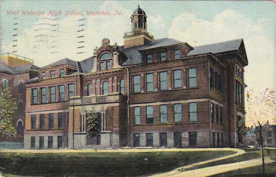 Iowa Waterloo West Waterloo High School 1909
