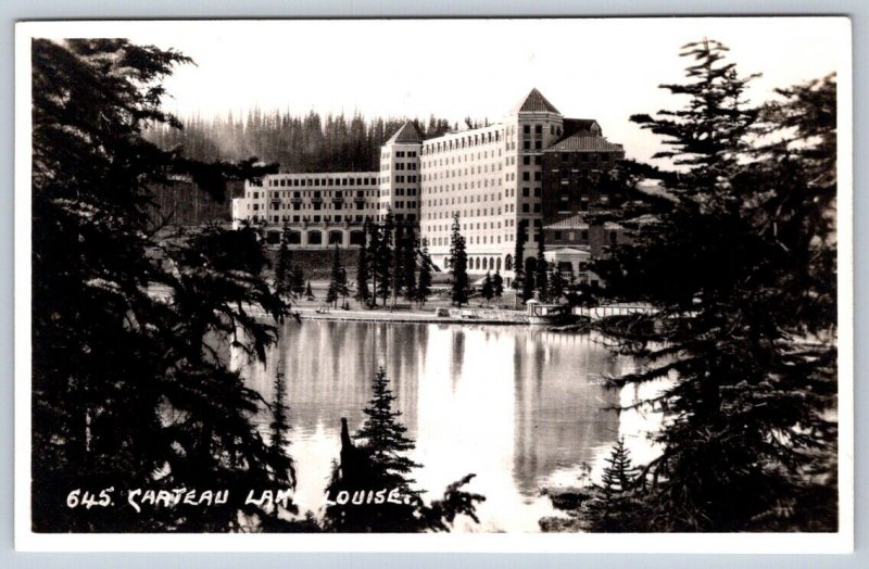 Chateau Lake Louise, Banff National Park Alberta, Byron Harmon RPPC Postcard 645