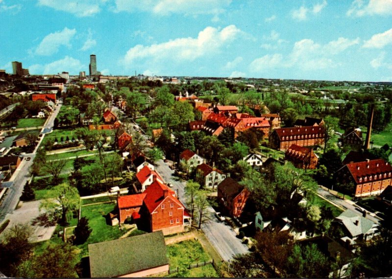 North Carolina Winston-Salem Old Salem Founded 1766 Aerial View