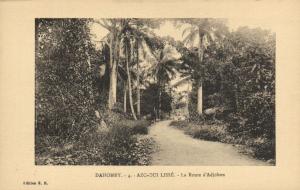 CPA Dahomey Afrique -  Azo-Oui Lissé - La route d'Adjohon (86762)