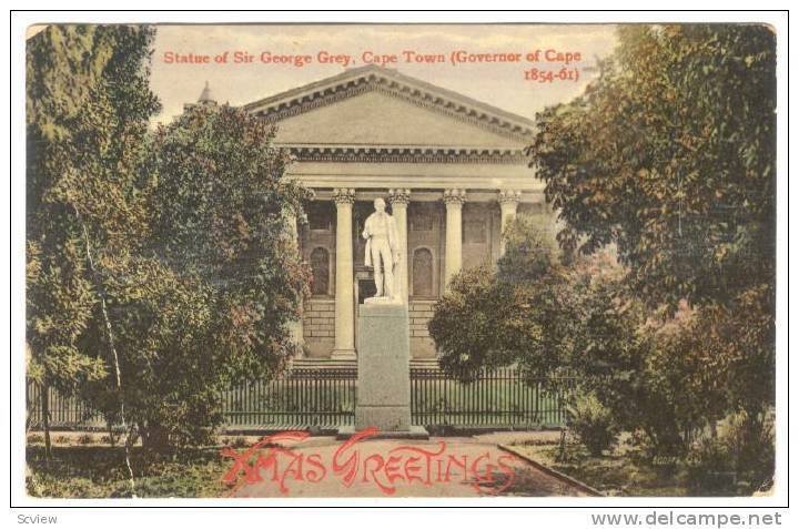 Statue Of Sir George Grey, Cape Town, South Africa, PU-1918