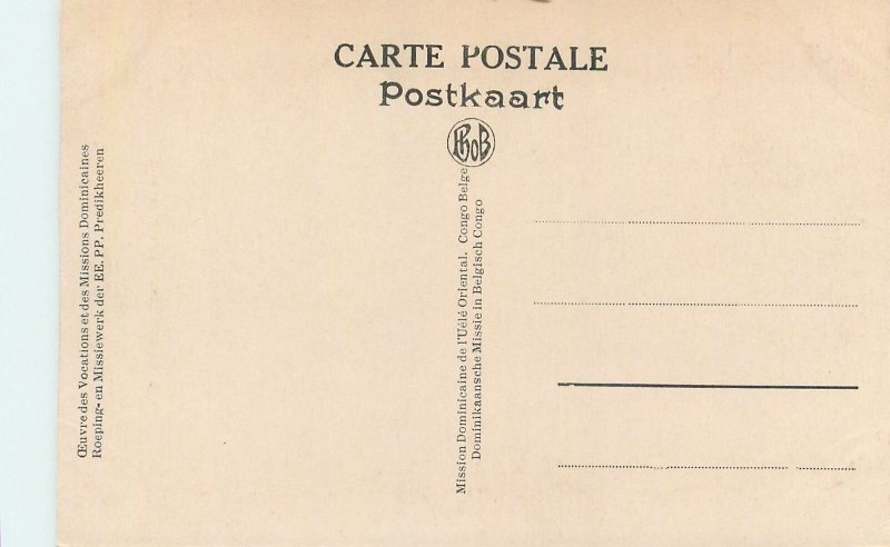 Belgian Congo postcard an indigenous bridge wild landscape