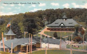 Butler Pennsylvania Alameda Park Station and Pavilion Postcard AA6781