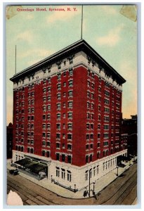 Syracuse New York NY Postcard Onondaga Hotel Building Exterior View 1910 Antique