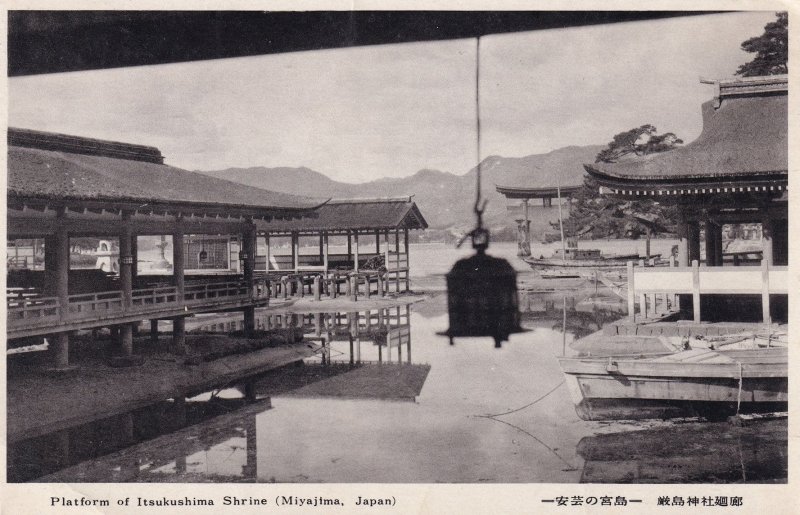 Itsukushima Shrine Miyajima Japan Vintage Postcard