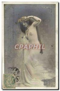 Postcard Old Woman Nude erotic Phryne