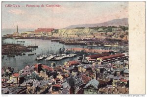 Panorama Da Castelletto, Boats, GENOVA (Liguria), Italy, 1900-1910s