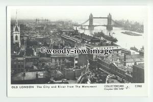 pp2201 - London - View across City & Thames from the Monument - Pamlin postcard