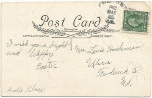 Jesus Walking With Disciples After Resurrection Vintage Postcard Easter Greeting