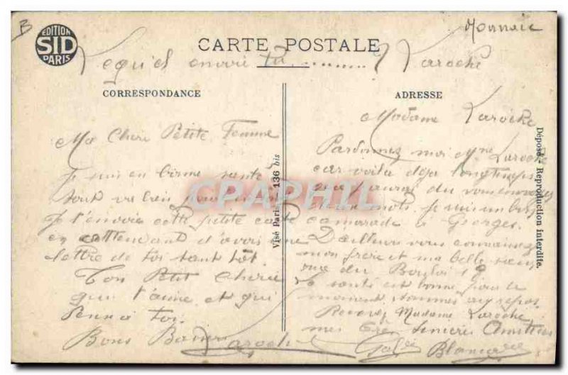 Old Postcard 5 Notes 10 and 20 Francs