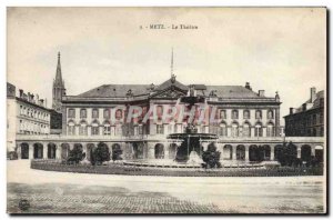 Postcard Old Theater Metz