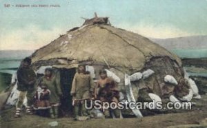 Eskimos & Their Igloo - Misc, Alaska AK