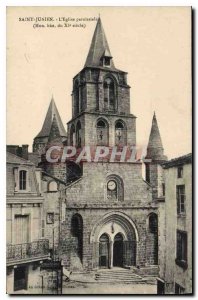 Old Postcard St Junien Parish Church