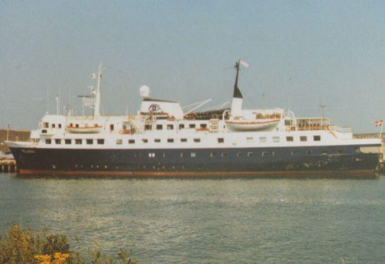 MS Polaris at Newhaven Ferry Postcard