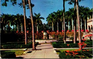 Vtg John & Mable Ringling Museum of Art Sarasota Florida FL Postcard