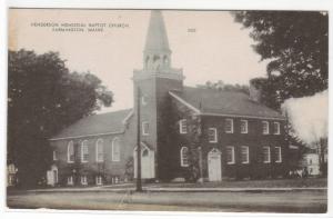 Henderson Baptist Church Farmington Maine postcard