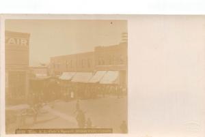 D34/ Cokato Minnesota Mn Real Photo RPPC Postcard c1910 Street Fair Cole Speech