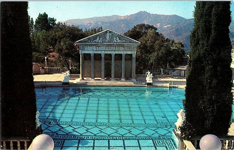 Hearst San Simeon CA Neptune Pool Postcard Standard View Card 