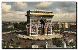 Modern Postcard Paris L & # 39Arc De Triomphe From I & # 39Etoile