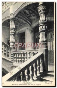 Old Postcard Perigueux Renaissance staircase Rue De La Sagesse