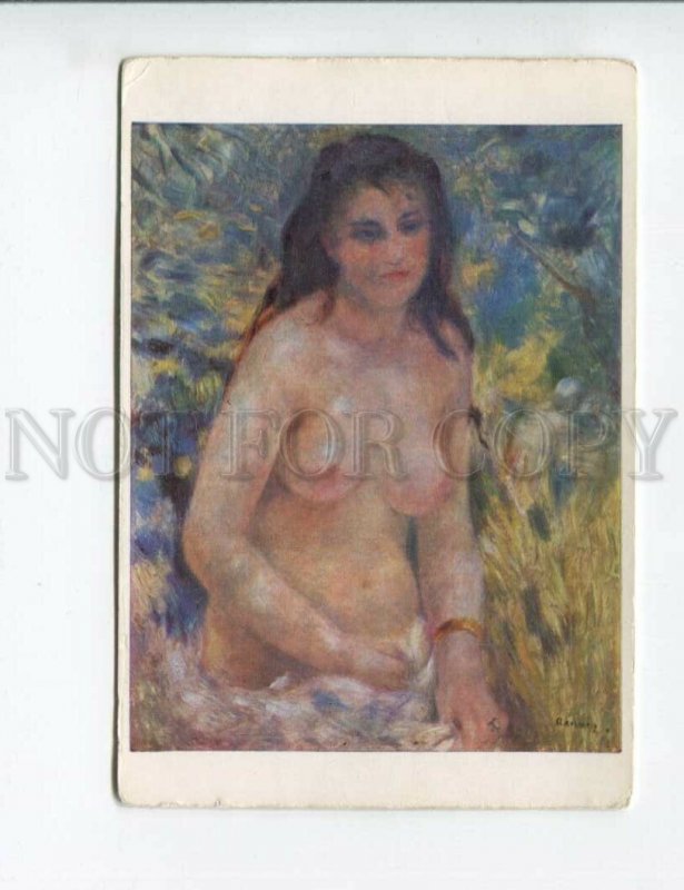 3154596 NUDE Woman in SUN by Auguste RENOIR vintage color PC