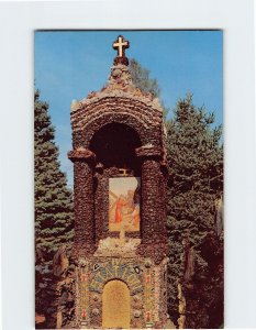 Postcard IV Station of the Cross, Grotto of the Redemption, West Bend, Iowa