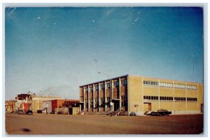 Portage La Prairie Manitoba Postcard Post Office Saskatchewan Avenue 1961 Posted