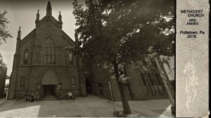 Pottstown PA~First Methodist Church~Parsonage w/Mansard Roof~1910 Art Nouveau 