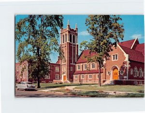 Postcard Central Christian Church Decatur Illinois USA