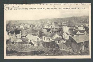 1917 PPC* Disaster Tornado Destruction View From Olden St New Albany In Used