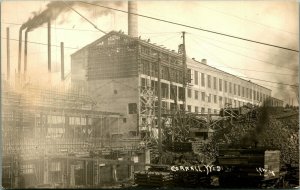 RPPC Chippewa River Dam Powerhouse Construction Cornell WI 1912 Postcard UNP D5