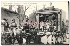Postcard Old Guignol Theater Aix en Provence Carnival XX Theater puppets