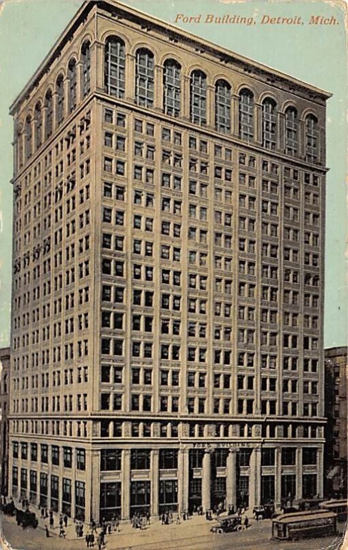 The Ford Building Largest Office Building In Michigan - Detroit, Michigan MI